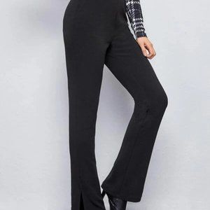 Split Hem High Waist XL Pants